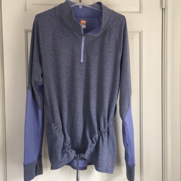 Lucy | Tops | Lucy Tech Ls Thumb Hole 4 Zip Drawstring